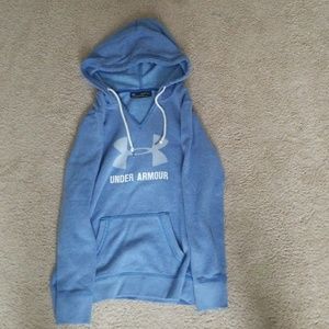 Blue v neck under armour hoodie